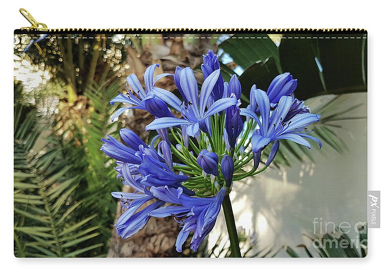 Lily Of The Nile Zip Pouch featuring the photograph Lily of the Nile by Pics By Tony