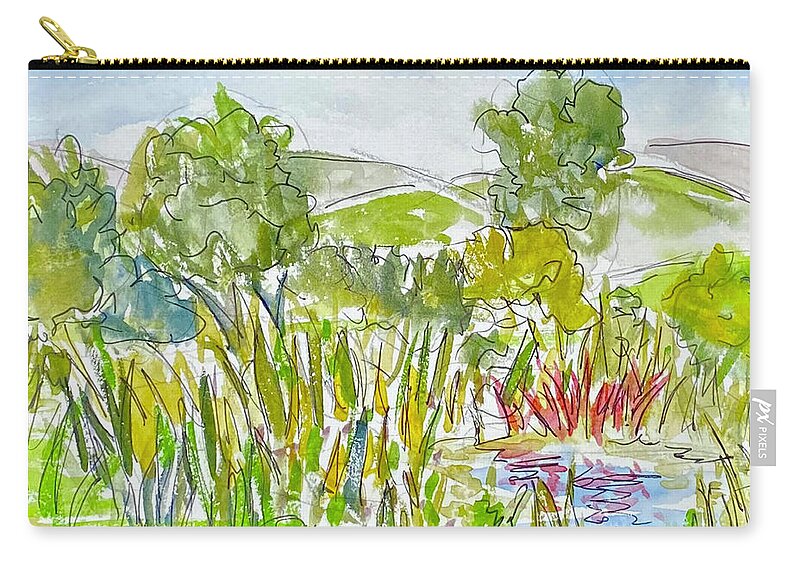  Zip Pouch featuring the painting Lily Pons 2 by John Macarthur