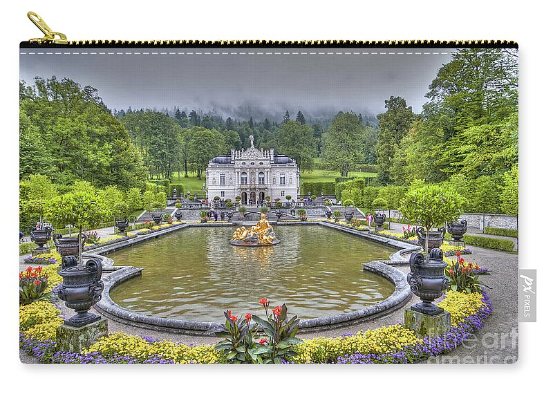 Ancient Zip Pouch featuring the photograph Linderhof Palace - Ettal Germany by Paolo Signorini
