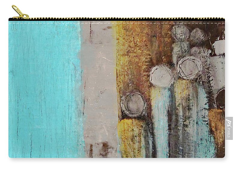 Award Winning Zip Pouch featuring the painting Lingering Spirits by Sharon Williams Eng