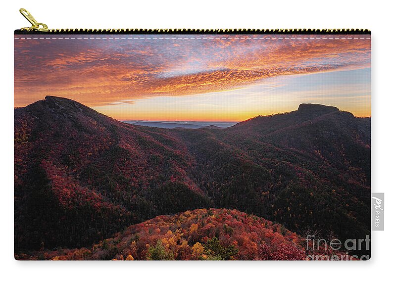 Linville Gorge Zip Pouch featuring the photograph Linville Gorge by Anthony Heflin