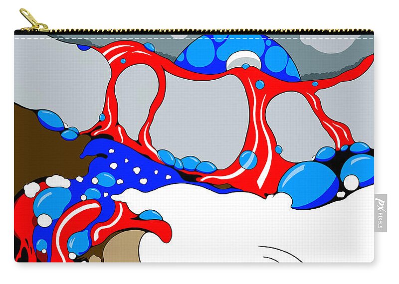Election Carry-all Pouch featuring the digital art Liquid Nation by Craig Tilley