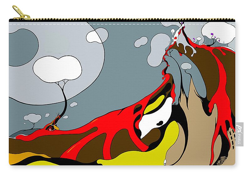 Climate Change Carry-all Pouch featuring the digital art Lit by Craig Tilley