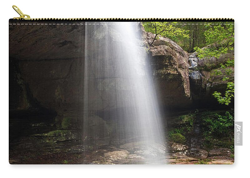Waterfall Zip Pouch featuring the photograph Little Cedar Falls by Grant Twiss