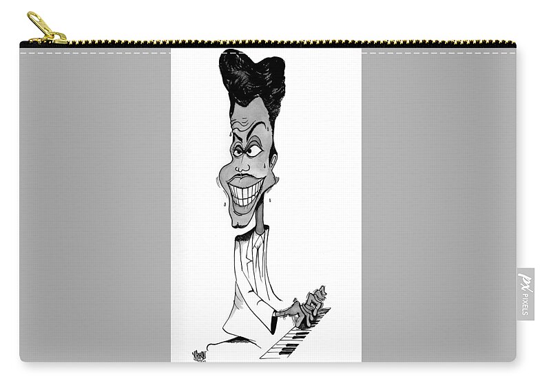 Good Carry-all Pouch featuring the drawing Little Richard by Michael Hopkins