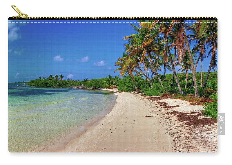 Caribbean Zip Pouch featuring the photograph Living on an island by Sun Travels