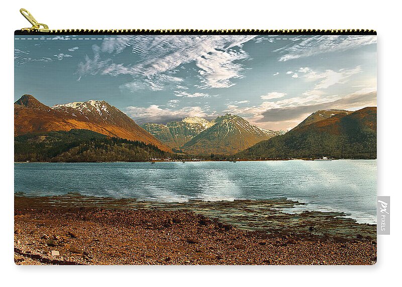 Scotland Zip Pouch featuring the photograph Loch Leven by Richard Denyer