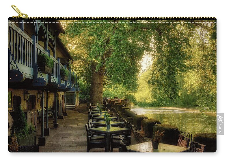 Landscape Zip Pouch featuring the pyrography Lockdown time by Remigiusz MARCZAK