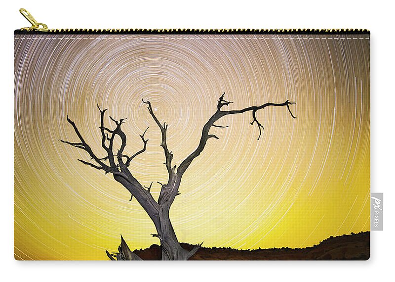 Amaizing Zip Pouch featuring the photograph Lone Tree by Edgars Erglis