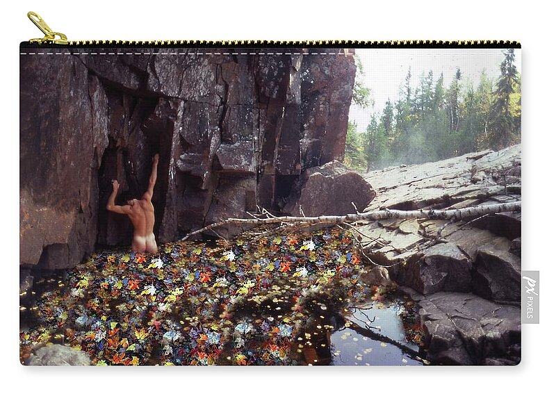 Lone Zip Pouch featuring the photograph Loneliness and Chaos by Wayne King
