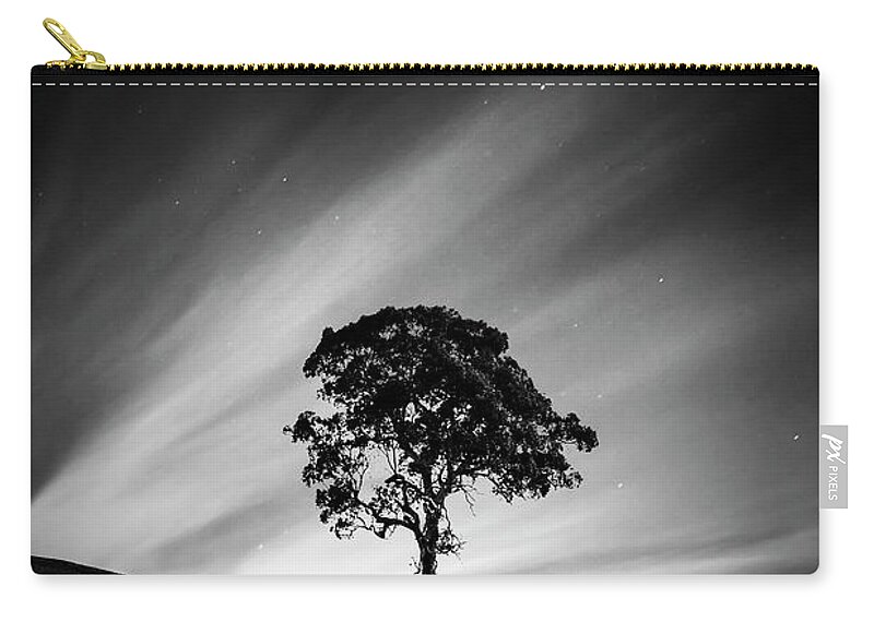 Kremsdorf Zip Pouch featuring the photograph Lonely Is The Night by Evelina Kremsdorf