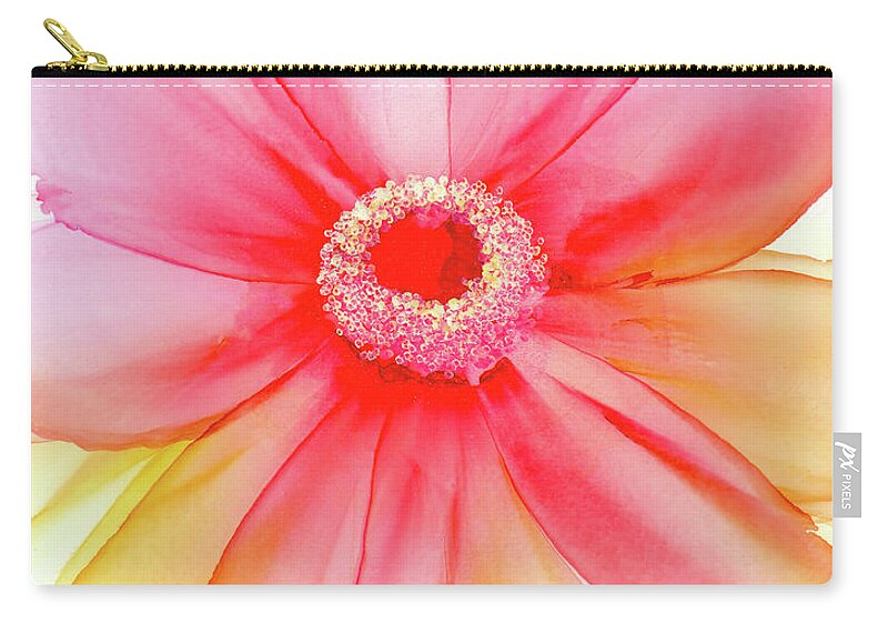 Flower Zip Pouch featuring the painting Longing by Kimberly Deene Langlois