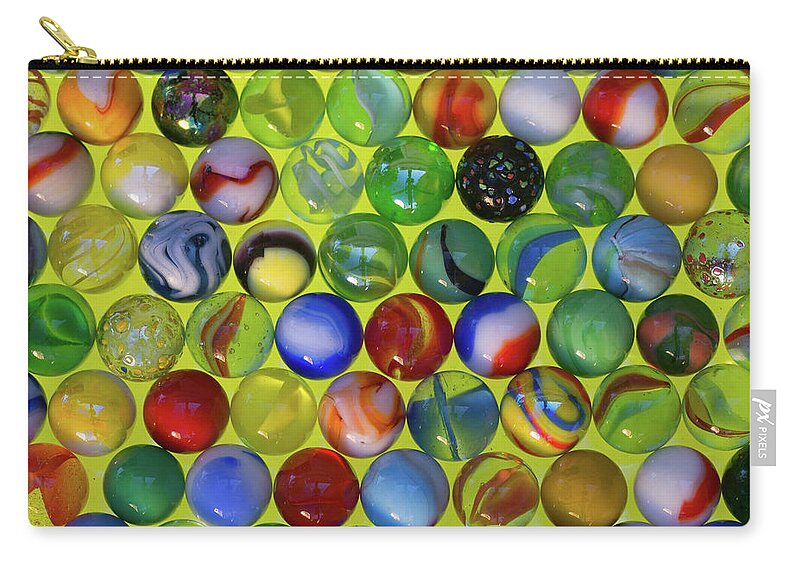 Jigsaw Zip Pouch featuring the photograph Lose Your Marbles 3 by Carole Gordon
