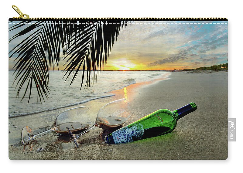 Wine Zip Pouch featuring the photograph Lost in Paradise by Jon Neidert