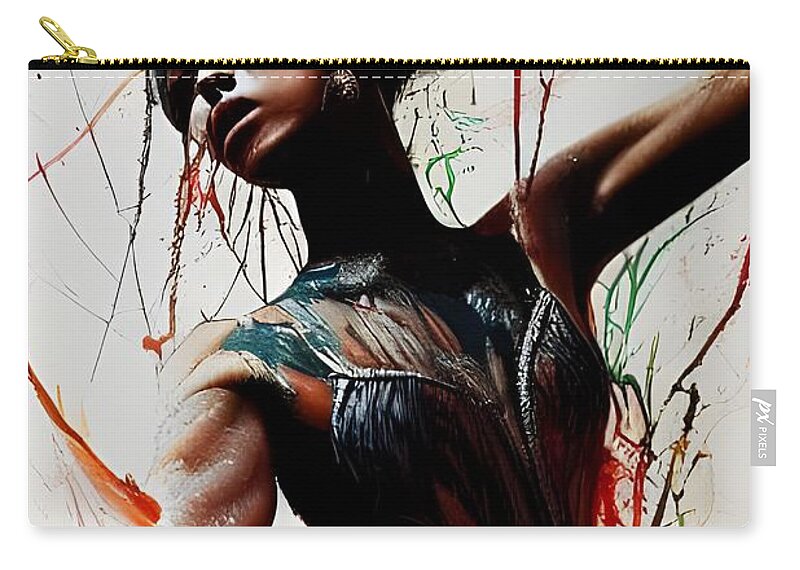 Digital Zip Pouch featuring the digital art Lost in the Dance by Beverly Read