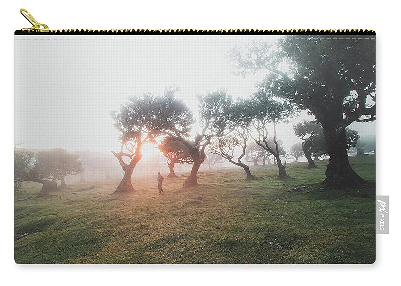 Fanal Zip Pouch featuring the photograph Lost in the Fanal Forest by Vaclav Sonnek