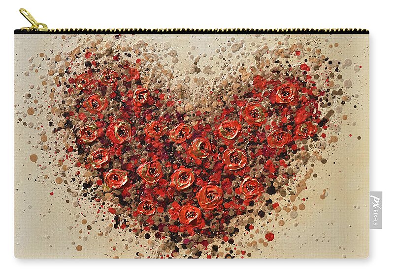 Heart Carry-all Pouch featuring the painting Love Heart by Amanda Dagg