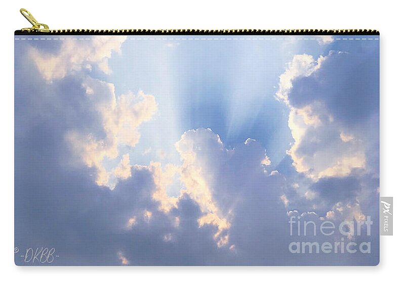 Clouds Carry-all Pouch featuring the photograph Love in the Clouds #2 by Dorrene BrownButterfield