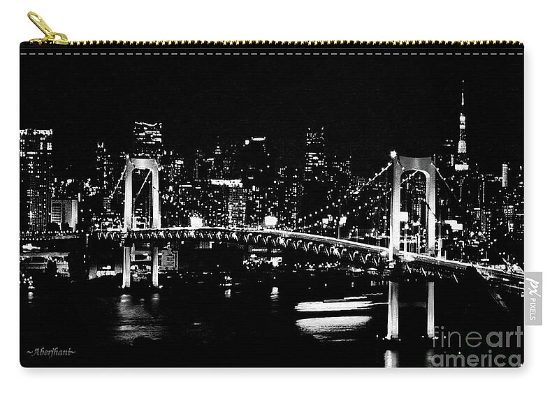 Famous Bridges Carry-all Pouch featuring the mixed media Love Is the Bridge by Aberjhani