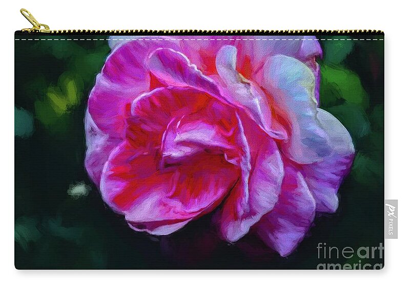Rose Zip Pouch featuring the photograph Love Sweet Love by Diana Mary Sharpton