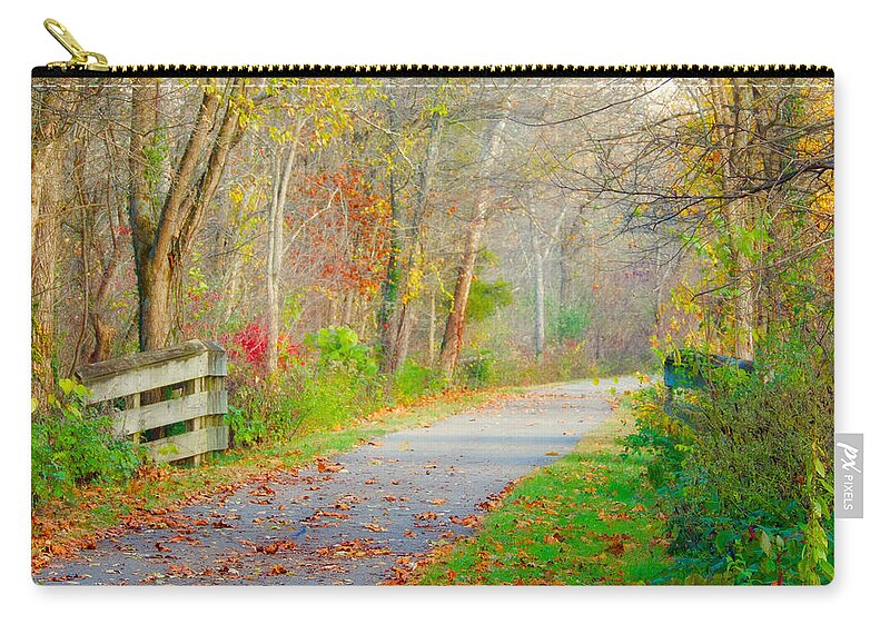 Zip Pouch featuring the photograph Lovely Walk by Jack Wilson