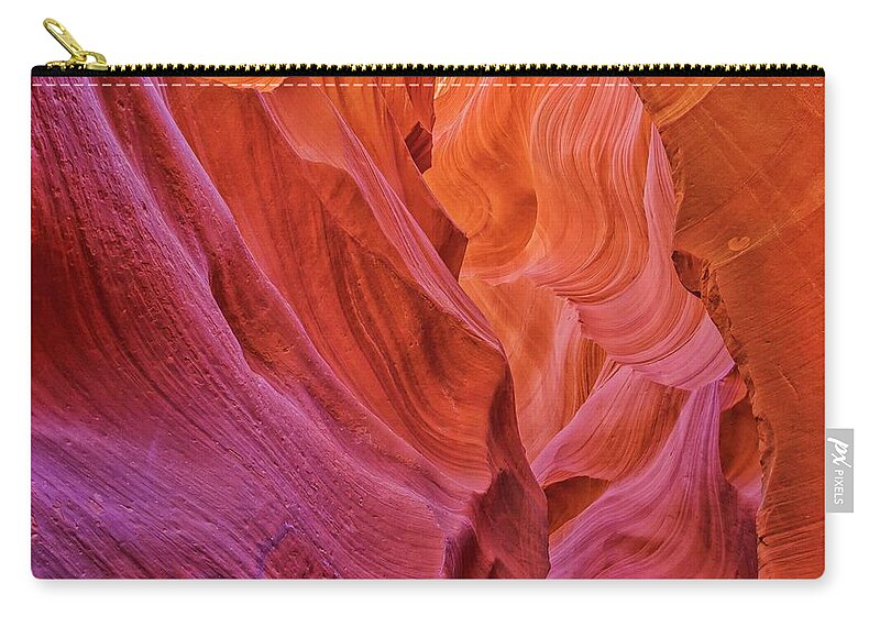 Antelope Canyon Zip Pouch featuring the photograph Lower Antelope Canyon No. 1 by Marisa Geraghty Photography