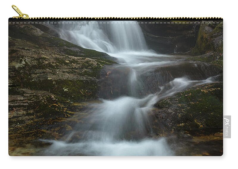 Duggars Creek Zip Pouch featuring the photograph Lower Duggars Falls, Linville Gorge by Tommy White