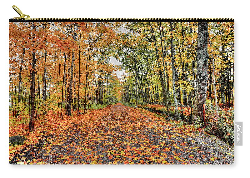 Fall Carry-all Pouch featuring the photograph Luckey Lane by Jeff Cooper