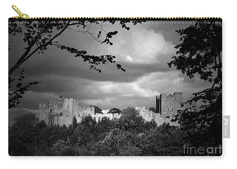 Ludlow Castle Zip Pouch featuring the photograph Ludlow Castle by Gemma Reece-Holloway