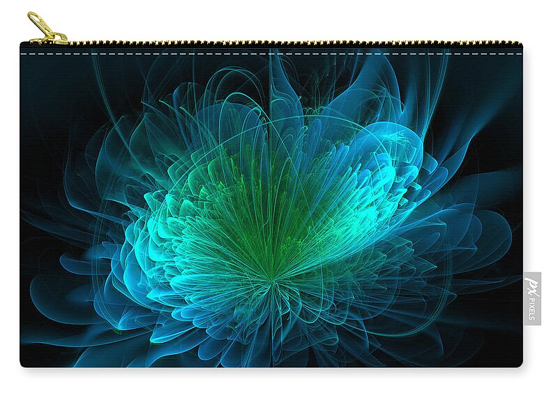  Carry-all Pouch featuring the digital art The Rose #3 by Mary Ann Benoit