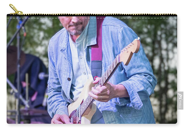 Music Zip Pouch featuring the photograph Luther Dickinson-1 by John Kirkland