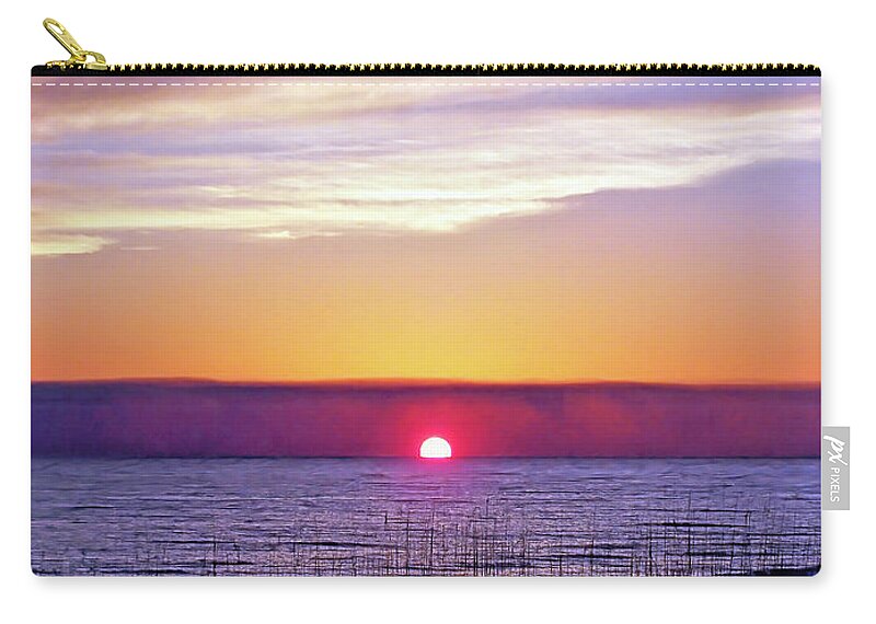 Magenta In The Sky Zip Pouch featuring the photograph Magenta in the Sky by Jennifer Robin