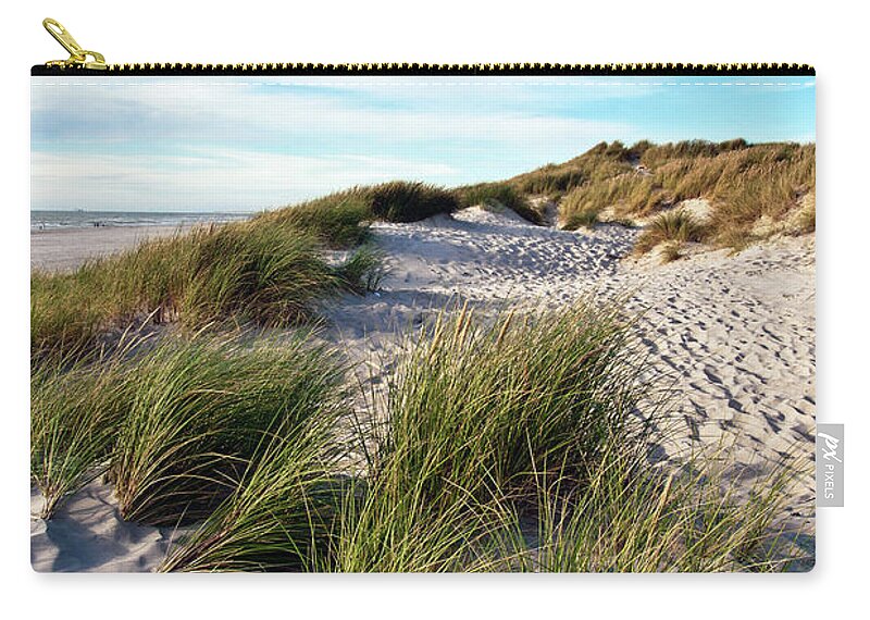 Magic Dunes Of Denmark Zip Pouch featuring the photograph Magic Dunes of Denmark by Silva Wischeropp