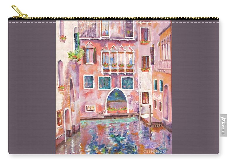 Venice Zip Pouch featuring the painting Magical Venice by Lisa Boyd