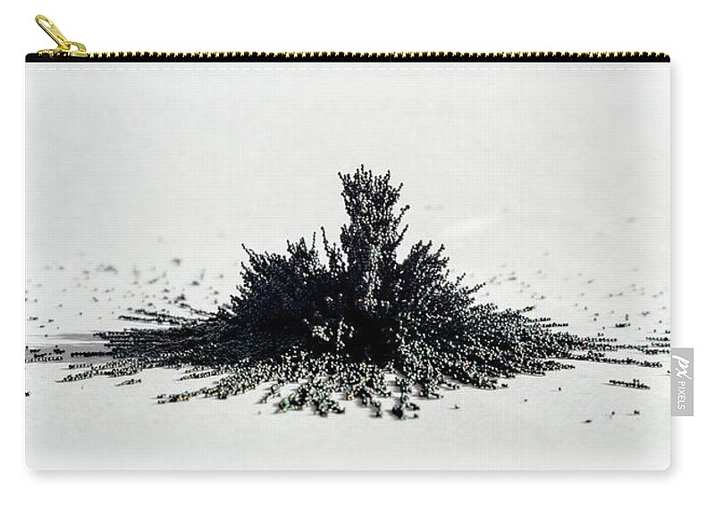 Magnetic Explosion Zip Pouch featuring the photograph Magnetic Explosion 02 by Weston Westmoreland