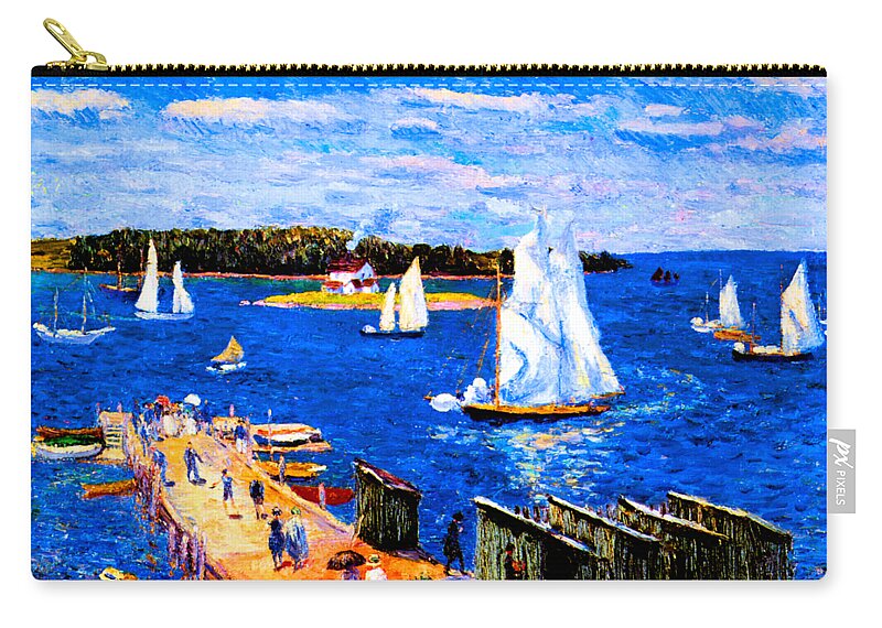 Glackens Carry-all Pouch featuring the painting Mahone Bay 1911 by William James Glackens