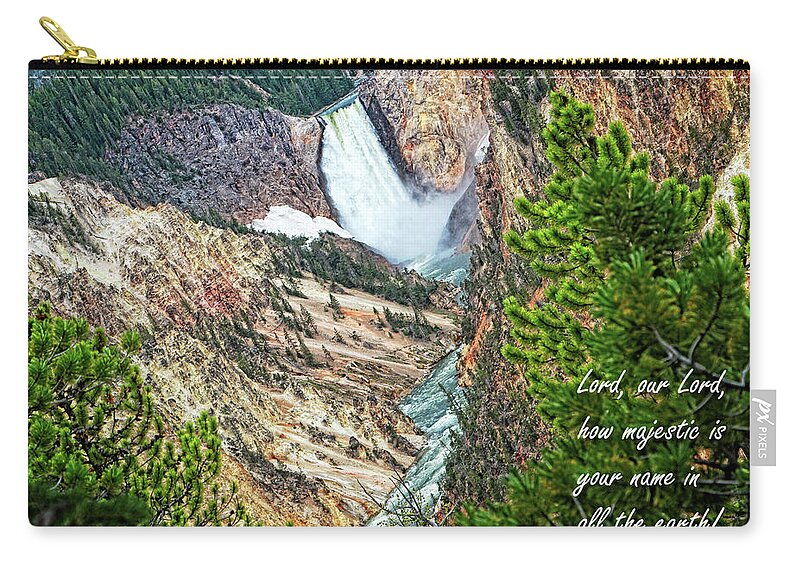 Bible Zip Pouch featuring the photograph Majestic Lord - Inspirational Image by Lincoln Rogers