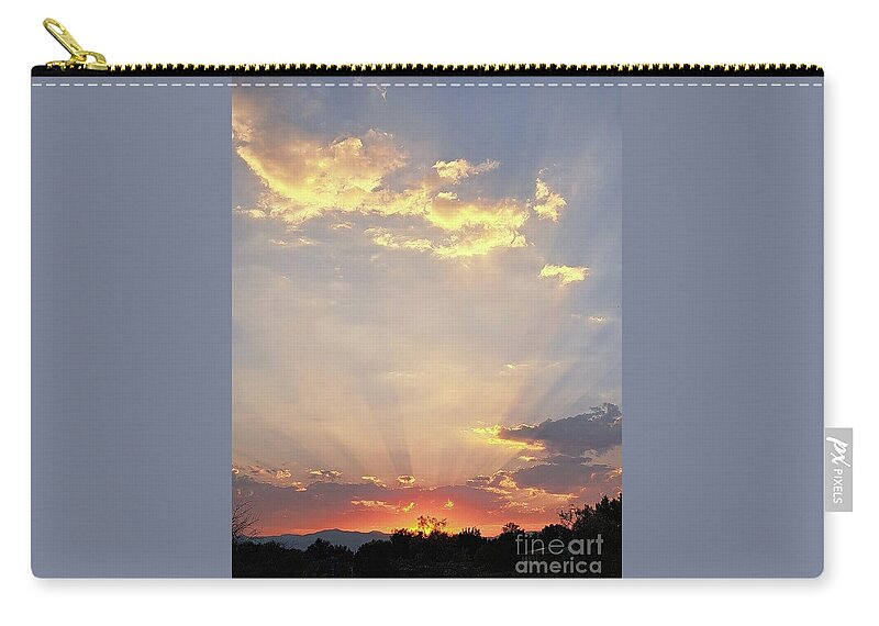 Sunset Zip Pouch featuring the photograph Majestic Sunset Colorado by Marlene Besso