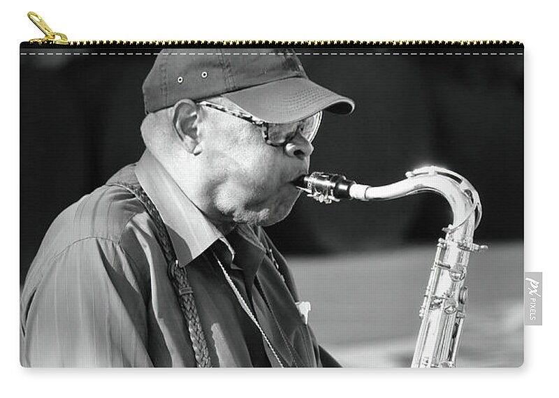 Street Performer Carry-all Pouch featuring the photograph Make A Joyful Noise by Lens Art Photography By Larry Trager