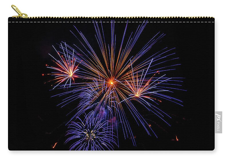 4th Of July Zip Pouch featuring the photograph Makes of Purple and Orange by David Levin