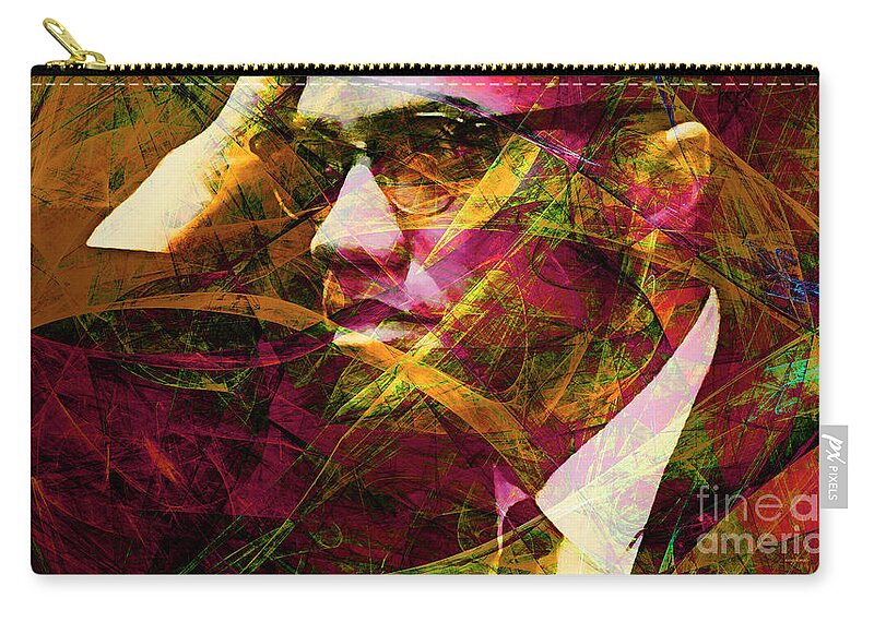 Wingsdomain Zip Pouch featuring the photograph Malcolm X 20140105 v2 by Wingsdomain Art and Photography