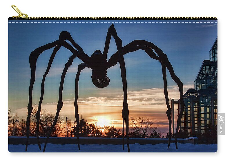 Maman Carry-all Pouch featuring the photograph Maman the Spider, Ottawa by Tatiana Travelways