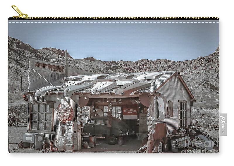 Mancave Zip Pouch featuring the photograph Mancave collection by Darrell Foster