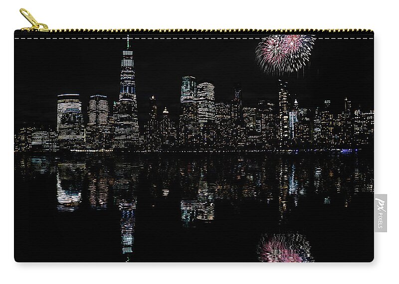 Manhattan Carry-all Pouch featuring the photograph Manhattan at Night 2 by Ron Long Ltd Photography