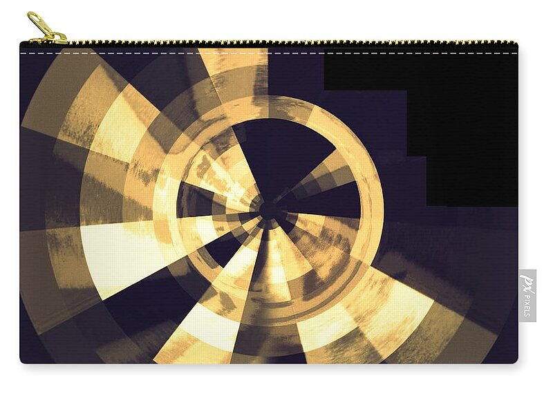 Bright Zip Pouch featuring the digital art Many More Rotations by Andy Rhodes