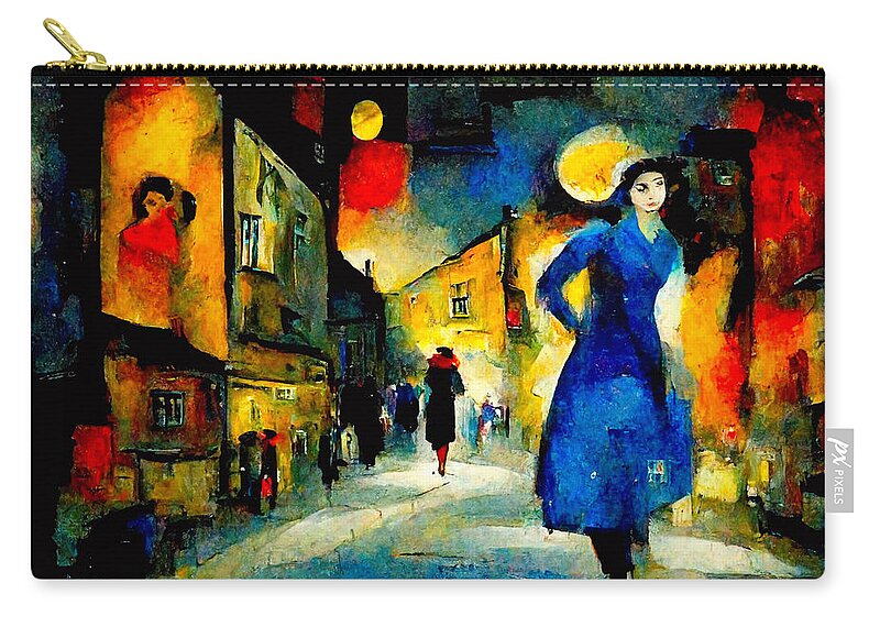 Marc Chagall Carry-all Pouch featuring the digital art Marc Chagall #1 by Craig Boehman