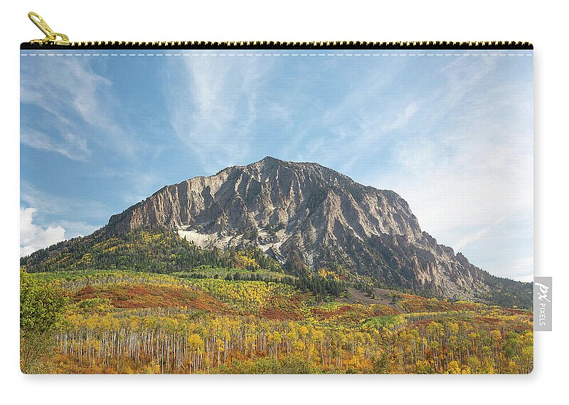 Marcellina Zip Pouch featuring the photograph Marcellina Mountain by Aaron Spong