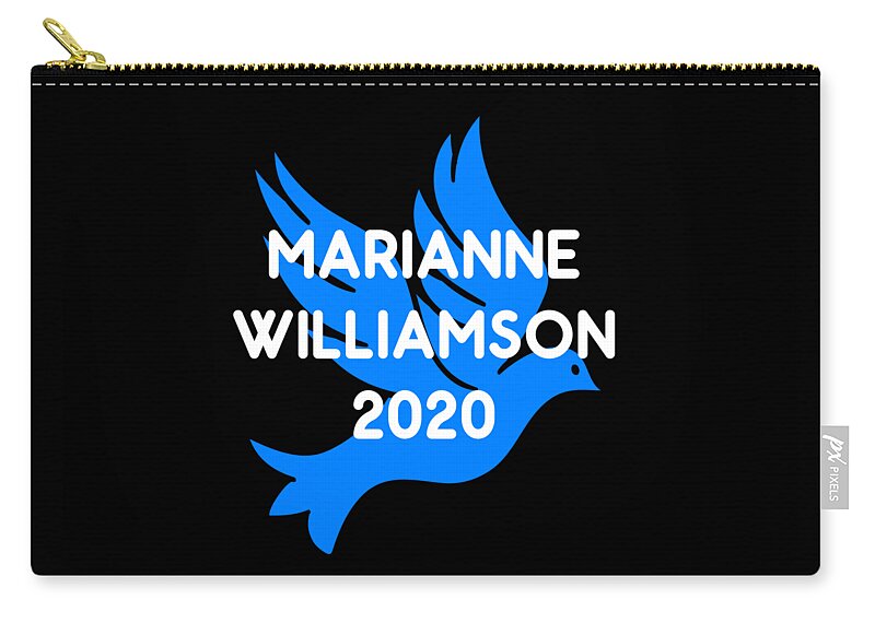 Election Zip Pouch featuring the digital art Marianne Williamson For President 2020 by Flippin Sweet Gear