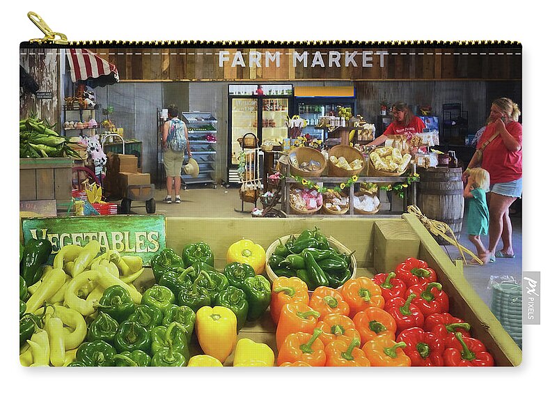 Vegetables Zip Pouch featuring the photograph Market - Farm Fresh by Nikolyn McDonald