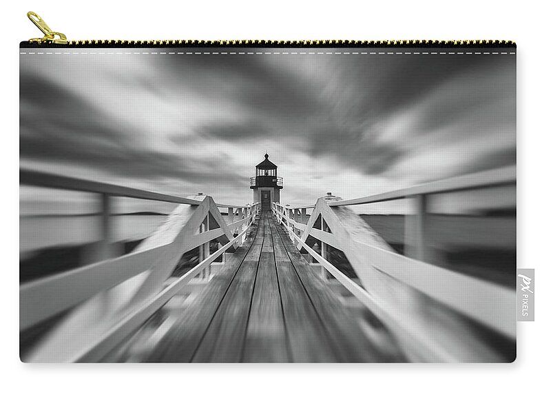 Maine Zip Pouch featuring the photograph Marshall Point Run by Darren White